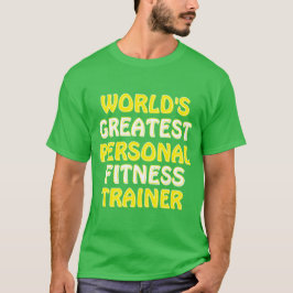 Camiseta El mejor entrenador de fitness personal del mundo