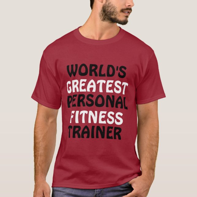 Camiseta El mejor entrenador de fitness personal del mundo (Anverso)