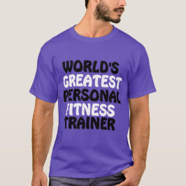 Camiseta El mejor entrenador de fitness personal del mundo