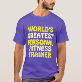 Camiseta El mejor entrenador de fitness personal del mundo