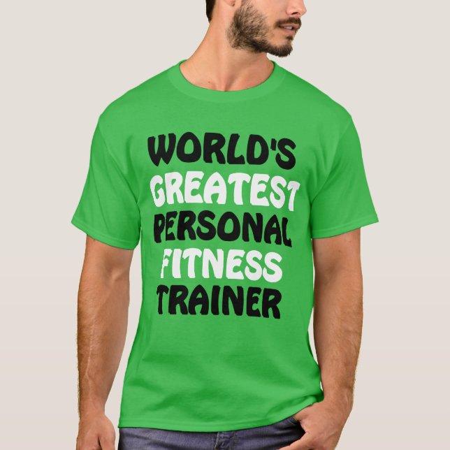 Camiseta El mejor entrenador de fitness personal del mundo (Anverso)