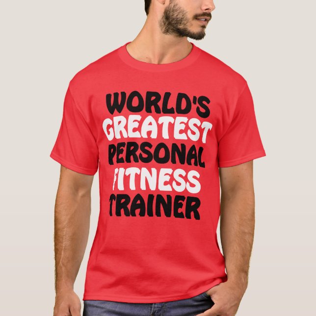 Camiseta El mejor entrenador de fitness personal del mundo (Anverso)