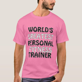 Camiseta El mejor entrenador de fitness personal del mundo
