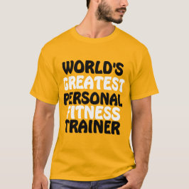 Camiseta El mejor entrenador de fitness personal del mundo