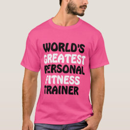 Camiseta El mejor entrenador de fitness personal del mundo