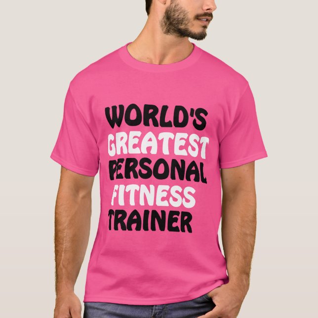 Camiseta El mejor entrenador de fitness personal del mundo (Anverso)