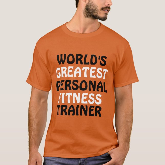 Camiseta El mejor entrenador de fitness personal del mundo (Anverso)