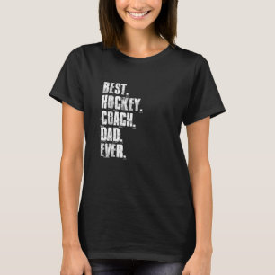 Camiseta El mejor entrenador de hockey, papá, siempre Motiv