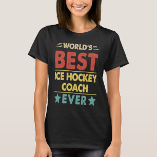 Camiseta El mejor entrenador de hockey sobre hielo de la hi