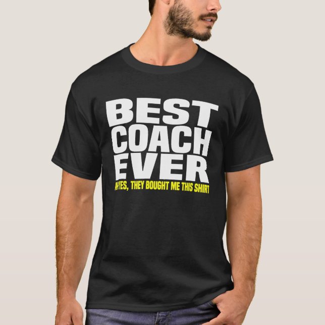 Camiseta El Mejor Entrenador De La Historia Sí Me Compraron (Anverso)