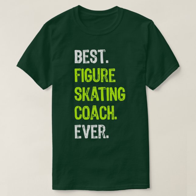 Camiseta El mejor entrenador de patinaje en patinaje de alt (Diseño del anverso)
