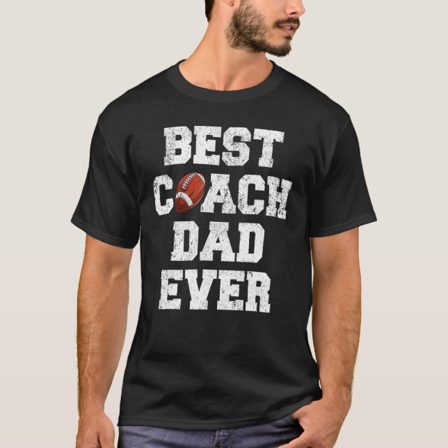 Camiseta El mejor entrenador de rugby de hombres, papá, el  (Anverso)
