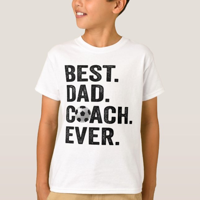 Camiseta El mejor entrenador papá del día del padre regalo  (Anverso)