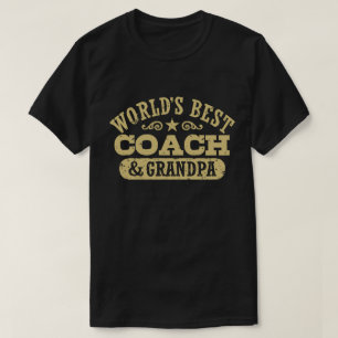 Camiseta El mejor entrenador y abuelo del mundo