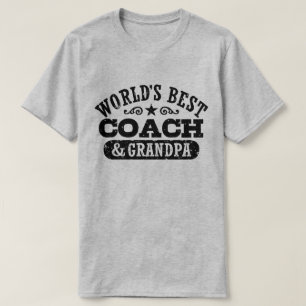 Camiseta El mejor entrenador y abuelo del mundo