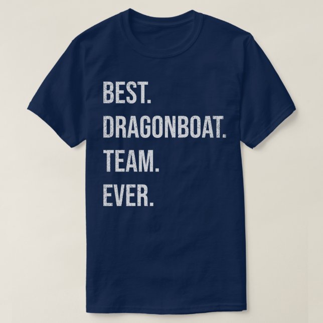 Camiseta El mejor equipo de Carreras de botes dragones (Diseño del anverso)