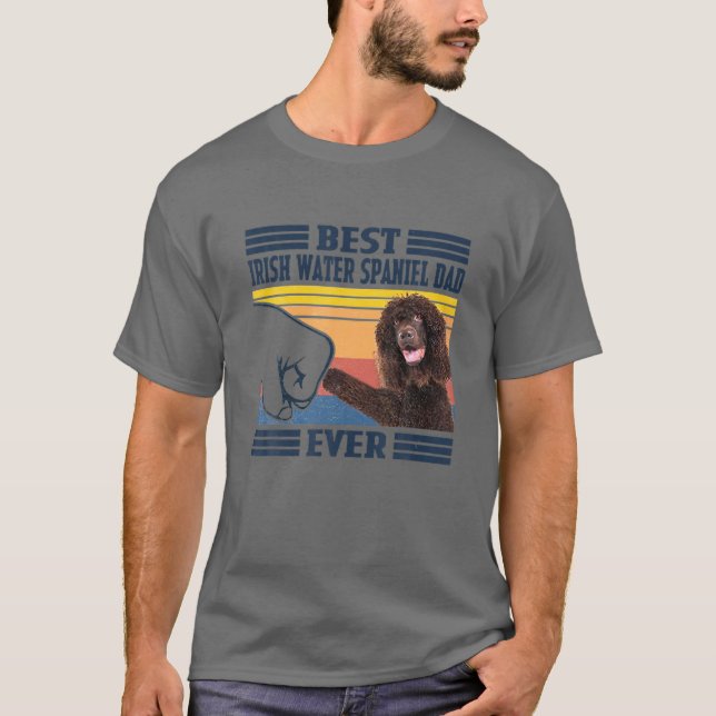 Camiseta El mejor español de agua irlandesa papá siempre pa (Anverso)