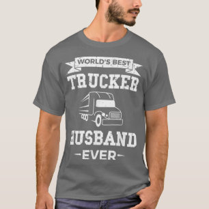 Camiseta El mejor esposo de camioneros del mundo de los hom