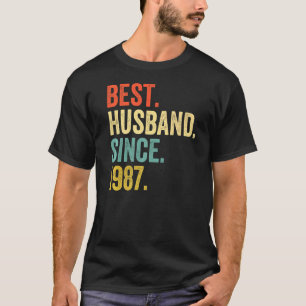 Camiseta El mejor esposo de los hombres desde 1987: 35º Bod