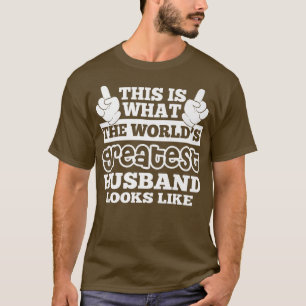 Camiseta El mejor esposo del mundo masculino 