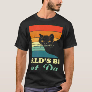 Camiseta El mejor estilo retro de papá de gato del mundo