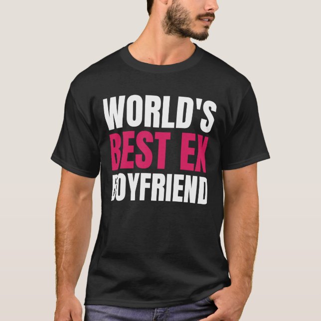 Camiseta El mejor ex-novio del mundo, Funny, ex-bf (Anverso)