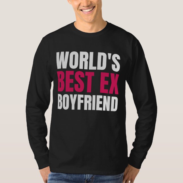 Camiseta El mejor ex-novio del mundo, Funny, ex-bf (Anverso)
