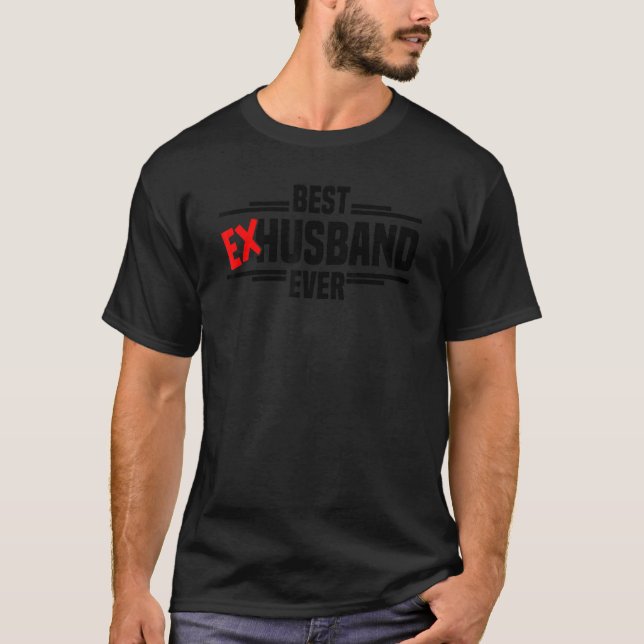 Camiseta El mejor exmarido, Fiesta de divorcio y hombre de  (Anverso)