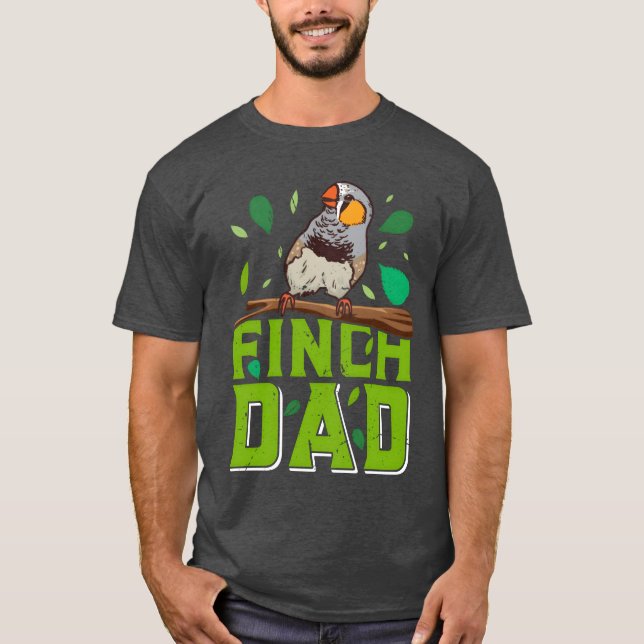 Camiseta El mejor Finch Dad del mundo encuentra divertido a (Anverso)