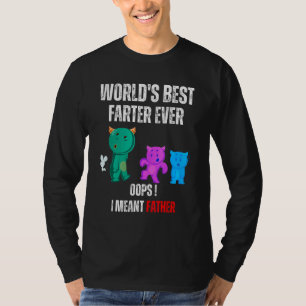 Camiseta El mejor flatulento del mundo Ever Oops Padre Sarc