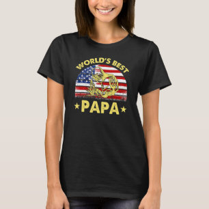 Camiseta El mejor galardonado del mundo, papá, bandera esta