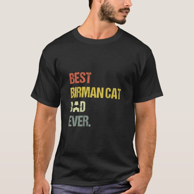 Camiseta El mejor gato de Birman (Anverso)