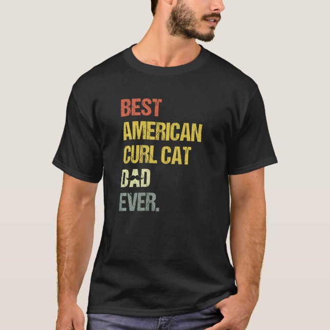 Camiseta El mejor gato de curl estadounidense (Anverso)