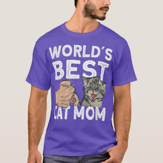Camiseta El mejor gato de la mamá del mundo 