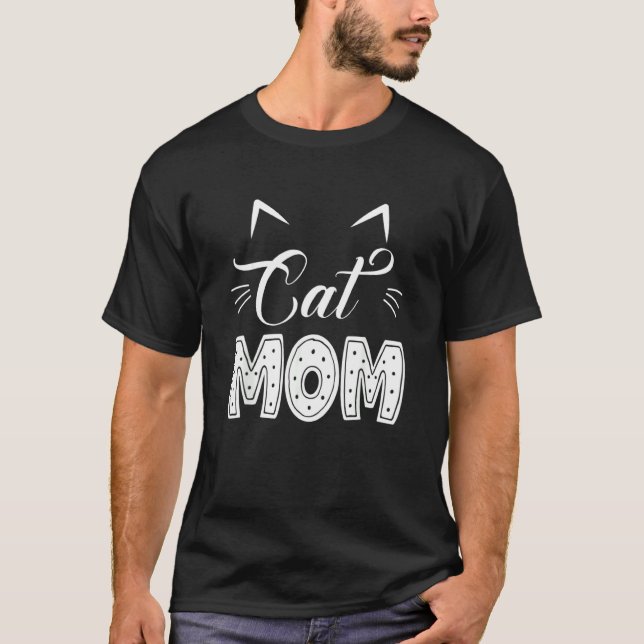 Camiseta El mejor gato de la vieja madre de gatos presente  (Anverso)