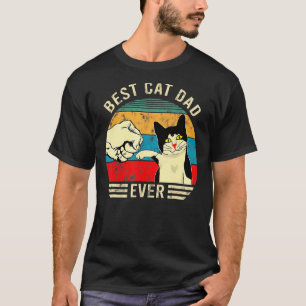 Camiseta El Mejor Gato De Los Hombres Papá Jamás Bump Vinta