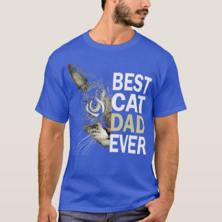 Camiseta El mejor gato de papá ama al gato por el día de lo