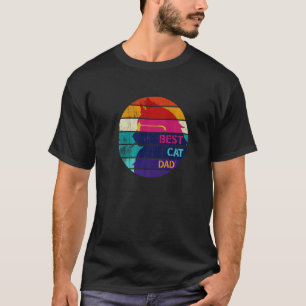 Camiseta El mejor gato del día del padre del gato, retro vi