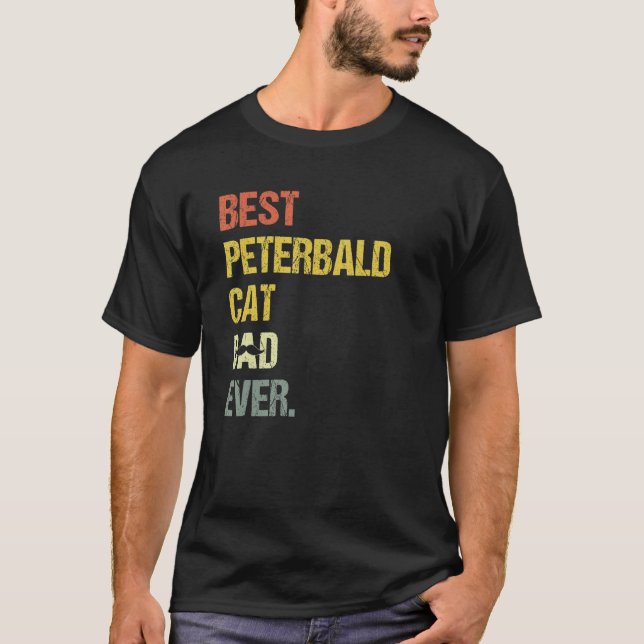Camiseta El mejor gato del gato de Peterbald (Anverso)
