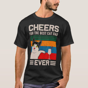 Camiseta El Mejor Gato Del Hombre Saluda La Cita Del Día De