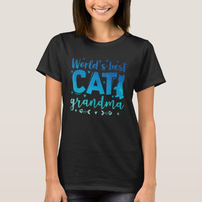 Camiseta El mejor gato del mundo, el Mascota del gato, dueñ (Anverso)
