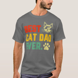Camiseta El mejor gato del mundo papá de papá es gracioso