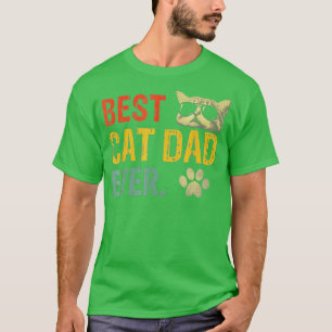 Camiseta El mejor gato del mundo papá del gato jamás regalo