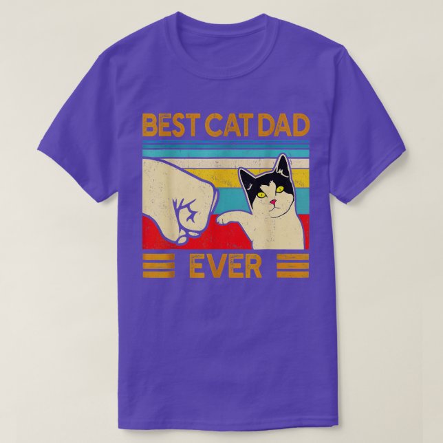 Camiseta El mejor gato del mundo papi del gato del gato es  (Diseño del anverso)