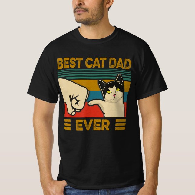 Camiseta El mejor gato del mundo papi divertido regalo para (Anverso)