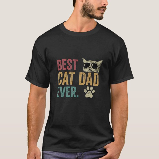 Camiseta El mejor gato del mundo regalo de papá de gato div (Anverso)