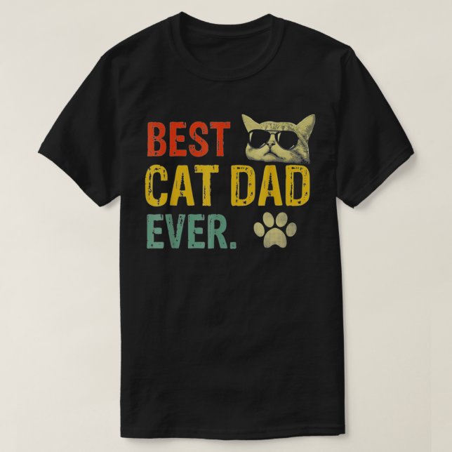 Camiseta El mejor gato del mundo regalo de papi del gato (Diseño del anverso)
