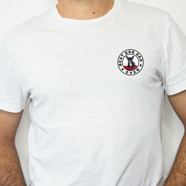 Camiseta El mejor gato del perro papá Personalizado foto bl (Subido por el creador)