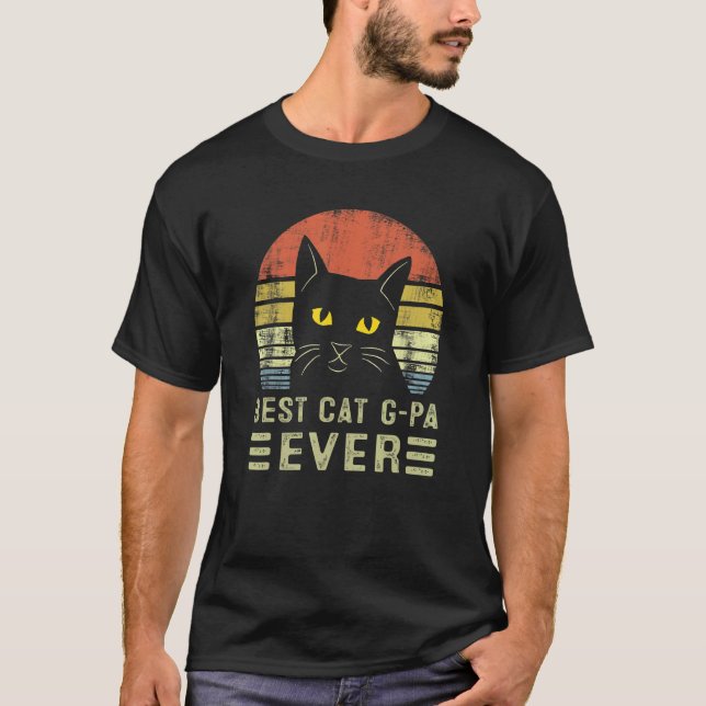 Camiseta El mejor gato G Pa... ...que se adapta a papá... (Anverso)