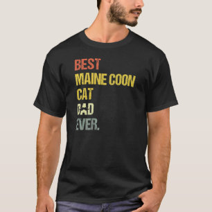 Camiseta El mejor gato Maine Coon del papá del hombre Gato